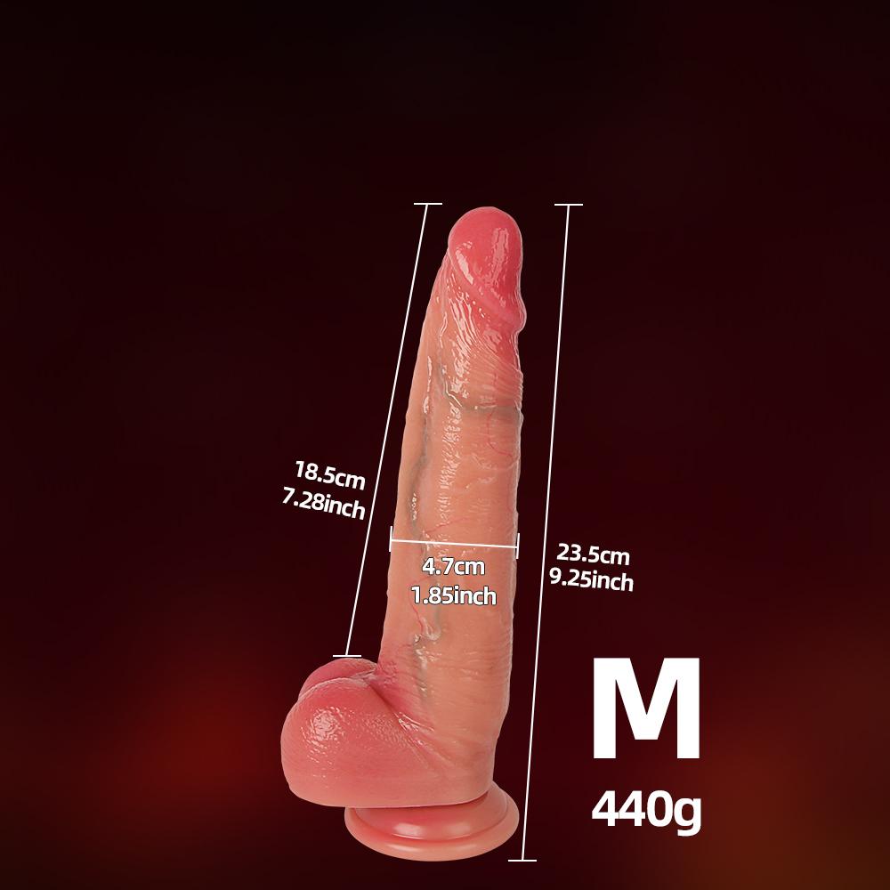 Big Realistic Dildo for Women Beginners Skin Sliding Foreskin Anal Vagina G Spot Stimulation Artifical Penis Sex Toy Masturbator