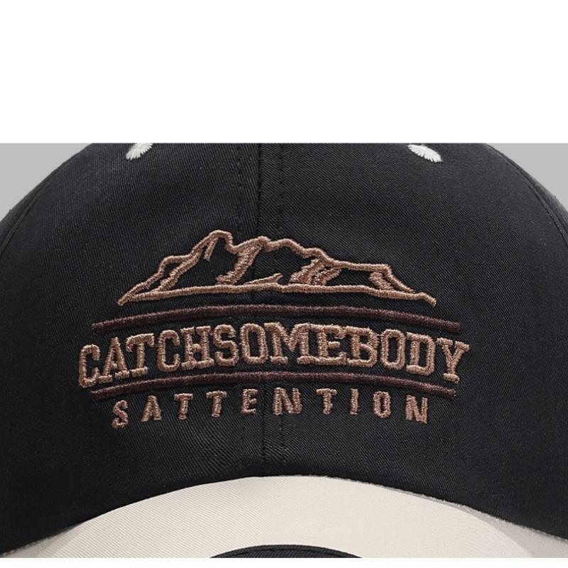 NORTHWOOD Short Brim Letter Breathable Baseball Cap New Men's Women's Soft Top Peaked Cap Outdoor Sun Baseball Hat