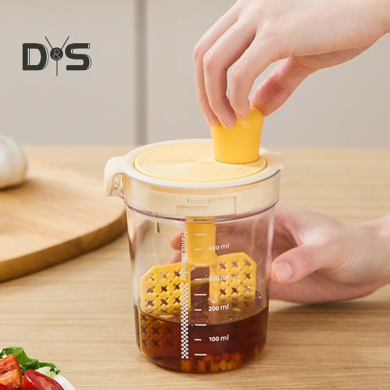 Миксер для приправ, ручная яичная смесь с градуированной чашкой для смешивания, домашний кухонный инструмент, многофункциональный блендер для домашних соусов для макания