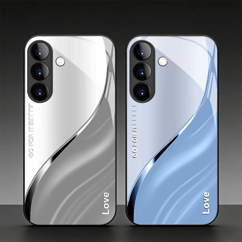 Бизнес Эстетика модные чехлы для телефона s26 ultra чехол Стеклянный чехол для телефона для Samsung Galaxy S26 S25 S24 S23 S22 FE Ultra Plus