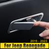 Для Jeep Renegade 2015 2016 2017 2018 2019 2020 2024 2024 2024 ABS автомобильный ящик для хранения ручка второго пилота крышка чаши отделка наклейки