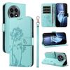 For OnePlus 13R 5G Leather Wallet Case with Strap Dandelion Imprint Phone Stand Cover
