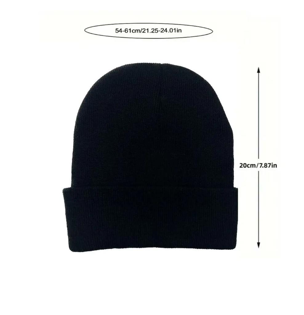 Вязаная шапка с вышивкой ретро-надписи Karl Kani для мужчин и женщин, акриловая двухслойная теплая вязаная шапка-капюшон для осени/зимы,