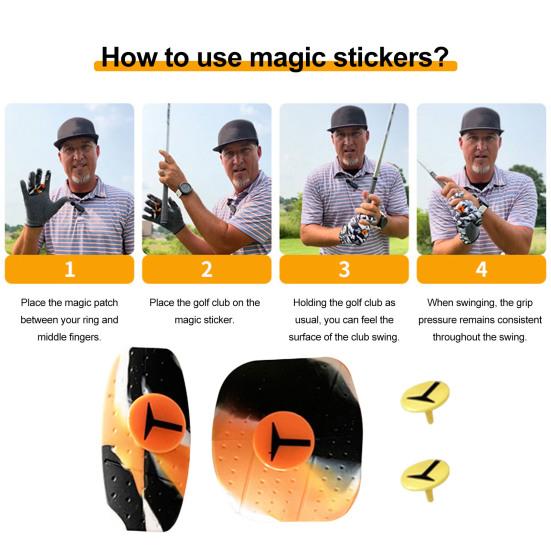 Тренировочная накладка для гольф-клюшки, противоскользящая, тренажер для отработки ударов, вспомогательное средство для тренировок по гольфу, корректирующее осанку при захвате клюшки