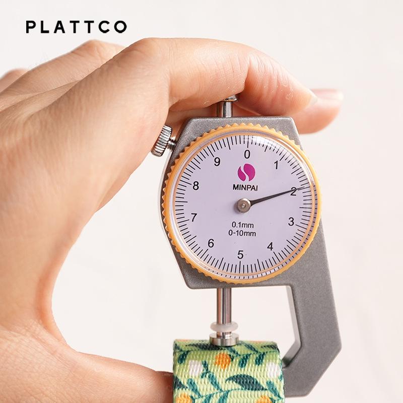 Ошейник для собаки PLATTCO из имитации нейлоновой стропы с принтом «Цветочное поле» и гравируемой биркой против потери