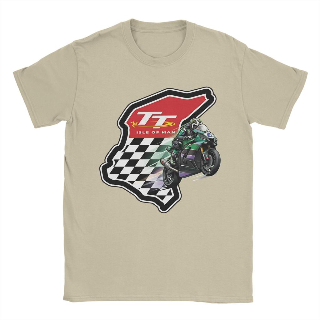 Motorcycle Sport Isle of Unisex TT Races Cotton TShirt For Unisex Beach  Streetwear TShirts Harajuku Tees Oversized Pattern Clothing