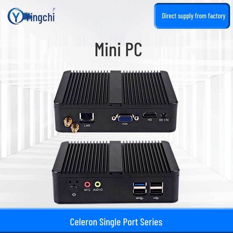 Yingchi Mini Fanless Industrial PC N100/N150 Core i3/i5/i7/J1900