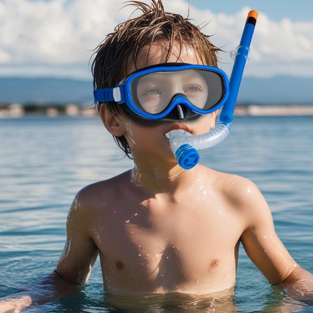 Waterproof Kid Snorkel Set Eyewear Children Surfing Glasses Kids Snorkeling Goggles  Beach