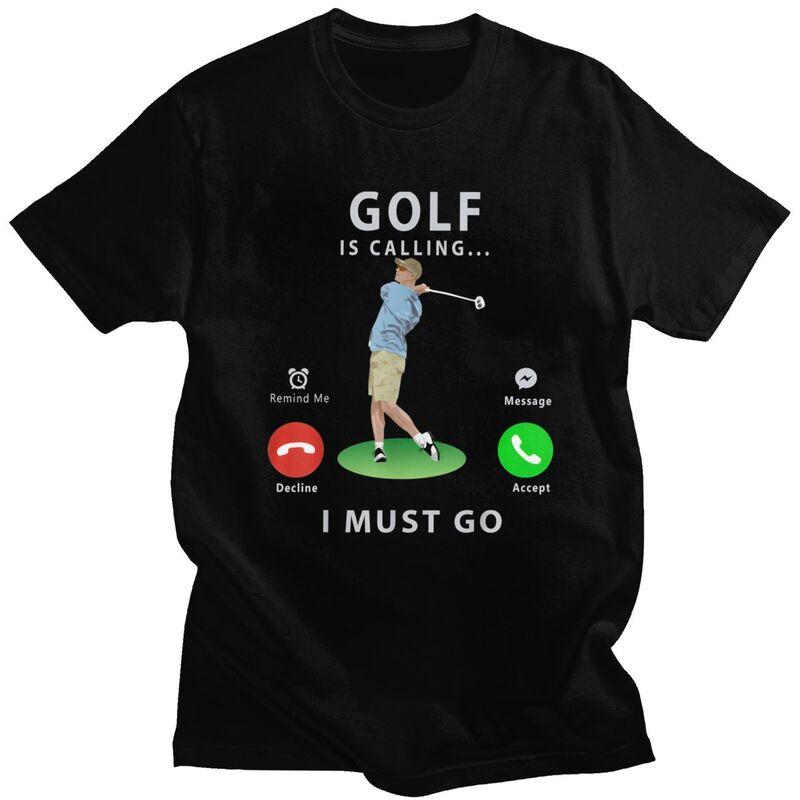 Golf Is Calling T Shirt for Unisex Pure Cotton Tshirt Fashion Valentines Day Gift Tee Short Sleeve Tshirt Loose Fit