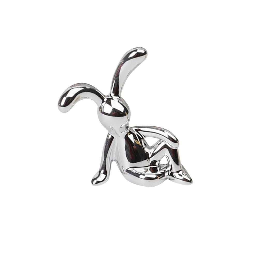 Мультяшная креативная сидячая поза с длинными ушами