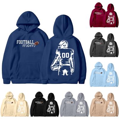 Женская мода легкий длинный рукав пуловер толстовки с капюшоном с карманами графическая толстовка