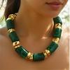 1 Акриловая трубка преувеличенное и атмосферное ожерелье, подходящее для повседневной носки женщинами