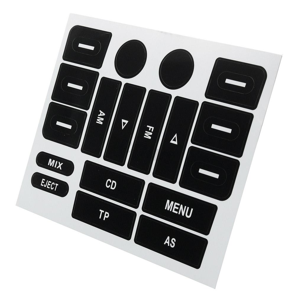 Наклейка для ремонта кнопки радио Наклейка для ремонта кнопки Передняя ПВХ-наклейка для ремонта радио