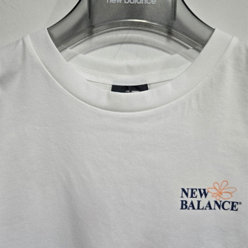 New Balance Футболка Uni Frozen Flower с коротким рукавом Nbnef31663 белая