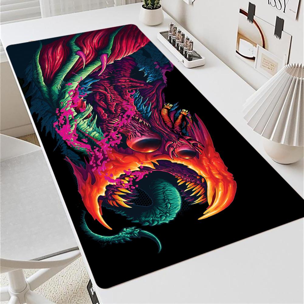 Аниме Мышь Монстр Коврик для мыши Большой монитор для ноутбука MousePad телефон XXL Игровой Резиновый планшет Блокировка Настольный коврик Компьютерные Игроки работа офис