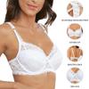 Flarixa Кружевной бюстгальтер с чашкой компакт-диска больших размеров, сексуальное женское нижнее белье с эффектом пуш-ап, топ без косточек, женское нижнее белье