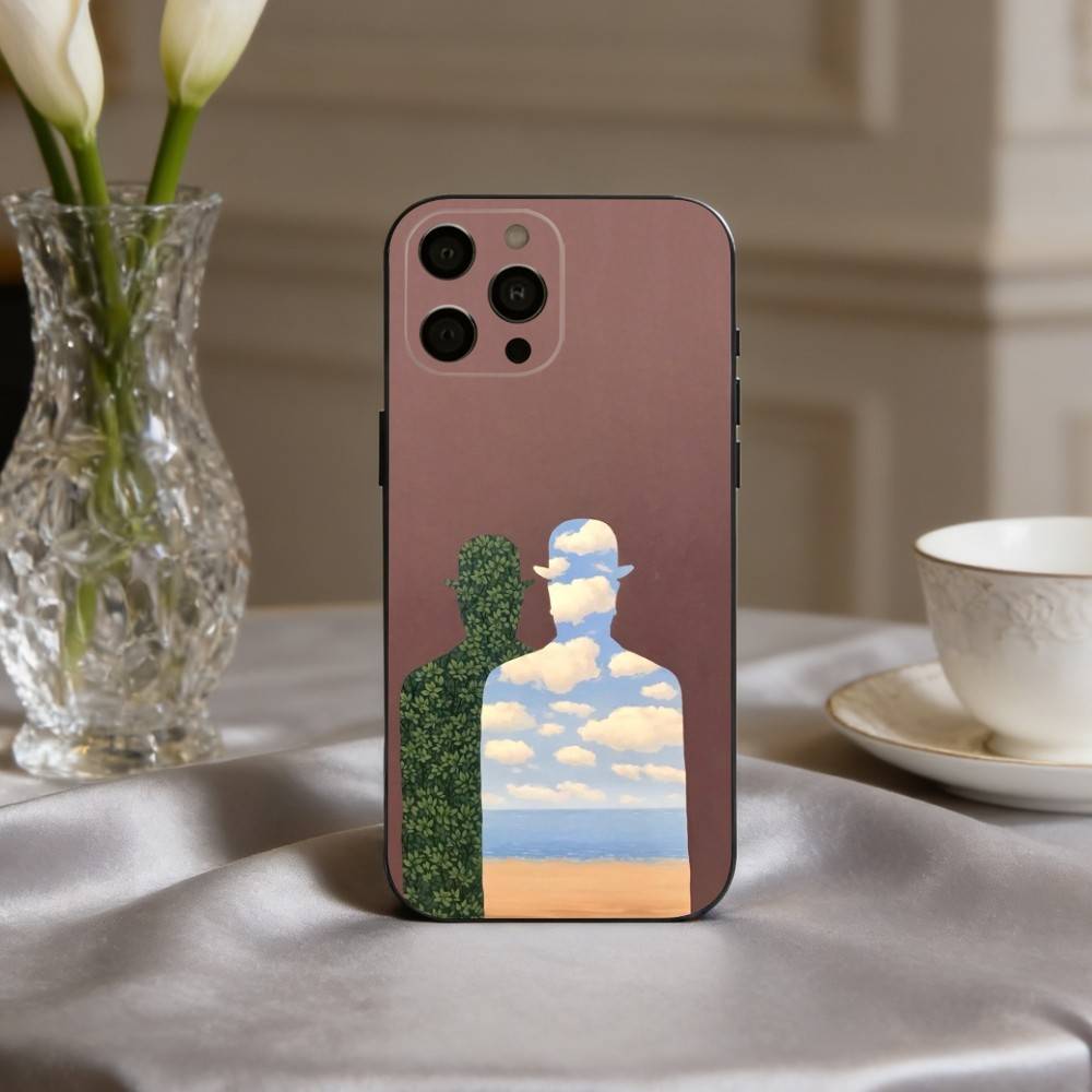 H-Rene M-Magritte-S A-Art Phone Case For iPhone 17pro, 16,15,14,13,12,11 X XR Plus,Others Soft Black Cover