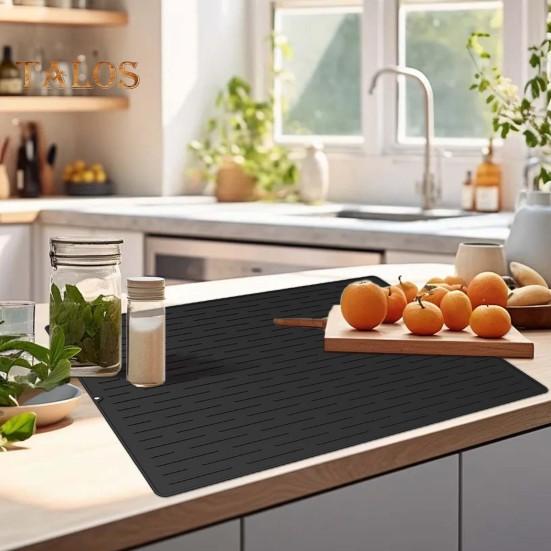 Силиконовый коврик для плиты со стеклянной поверхностью, антиожоговый термостойкий кухонный коврик для сушки, защитный коврик для стеклянной варочной поверхности, очень большой защитный коврик для плиты