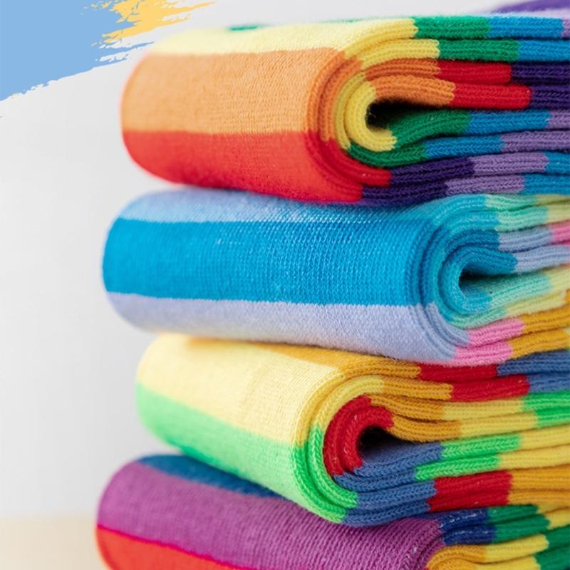 Children's Fashionable Socks Knee High Socks Combed Cotton Multifunction In Tube Socks for School and Parties Show