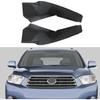 2Pcs Front Wiper Side Extension Cowl Cover Trim for Toyota Highlander 2009 2010 2011 2012 2013 Windshield Cap 53867-0E030, 53866-0E030