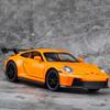 1/32 Scale 911 Gt3 Sports Car Model Toy Alloy Body Rubber Tires Doors Opened Supercar Models Sound Light Pull Back Gifts for Kid