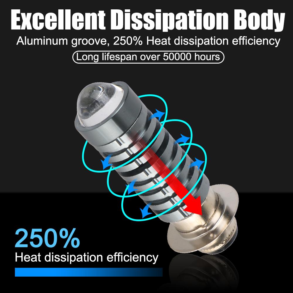 12V-80V Мотоциклетные фары H6 P15D-25-1 Цоколь 2000LM 3000K/6000K Сигнальные огни Светодиодные противотуманные фары Мотоциклетные прожекторы Индикаторы