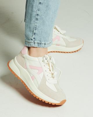 Кроссовки женские Lifexpert 6603 37 молочно-розовый нубук плащевка