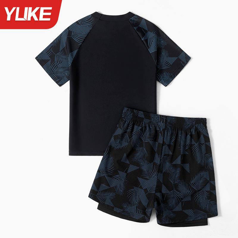 Комплект детского купальника для мальчиков больших размеров 2024: Раздельные плавки для подростков