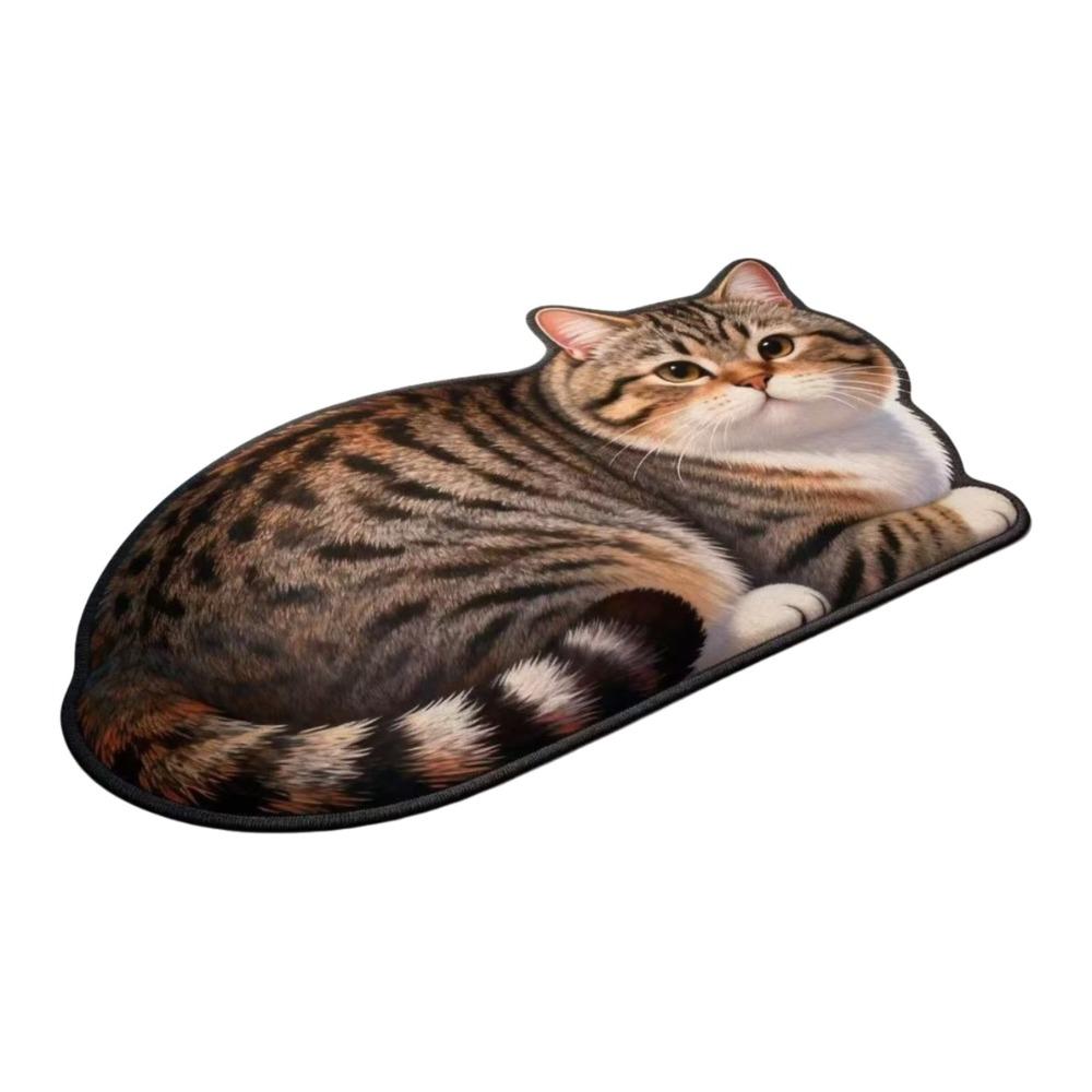 Super Absorbent Cute Cat Diatom Floor Mat Bedroom Door Small Rug Living Room Tea Table Bedside