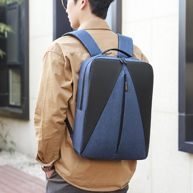 Новый унисекс однотонный водонепроницаемый и дышащий деловой модный повседневный универсальный рюкзак для повседневного использования