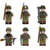 N683-688 Military War MOC Army Rangers Armour Helmet Accessories Bricks Models Dolls Action Figures Toys for Children Gifts