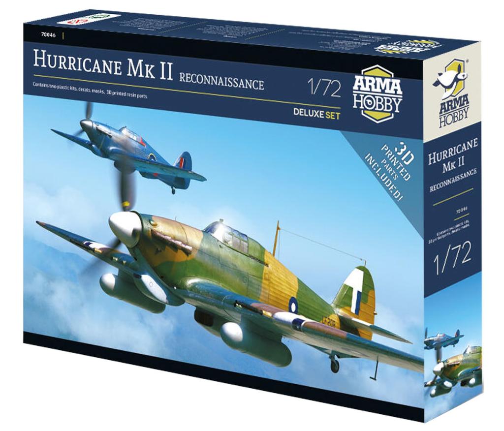 ARMA HOBBY Hurricane Reconnaissance Aircraft Type Dual Combo Limited Edition Пластиковая модель ADL70046 1/72 Mk.b/c (Самолет)