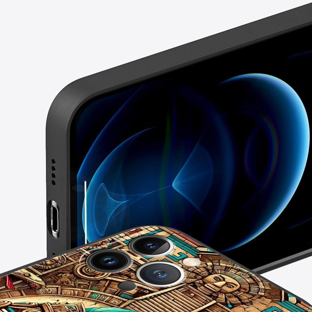Винтажная картина-тотем Чехол-бампер для iPhone 17 16 15 14 13 12 Pro Max 11 Pro Max 17 AIR Plus Ударопрочный Мягкий ТПУ Корпус