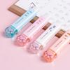 1Pc Cartoon Cat Scratch Eraser Push-pull Pen Eraser Clean Without Leaving Marks Erase Student Eraser