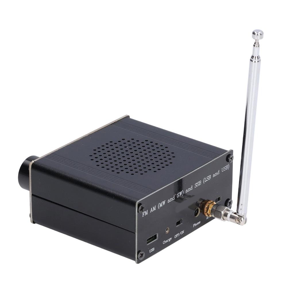 Радио полнодиапазонный приемник DSP FM AM SSB Si4732 портативный перезаряжаемый с антенной