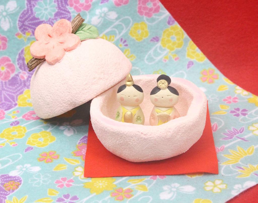 Craftsman House Hina Lidded Total Each Dolls, Ornaments, Length 3.5cm