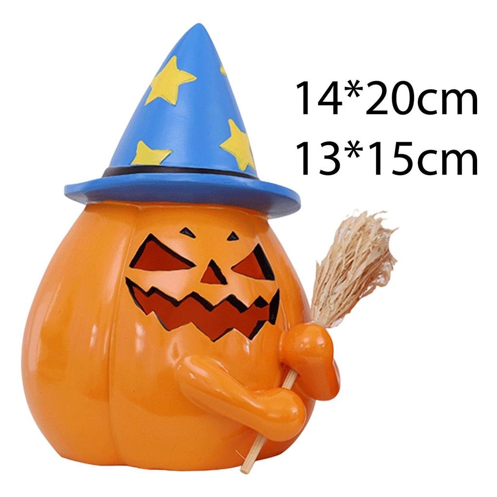 Halloween Decoration Pumpkin Light Bedside Lamp Prop Party Gift Indoor Outdoor Lighted Pumpkin for Home Nursery Porch Kitchen