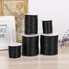 1.5Mm Wide Black Cotton Wax Rope, Handmade Diy Woven Rope, Clothing Accessories Textile Packaging Hemp Thread Rope