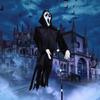 2025 Новое креативное пугало ужаса на Хэллоуин, украшение для пугала Ghostface, двор, висящий, страшный крик, привидение Ghostface, наружный декор, украшение для дома