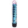 Jelly Crystal Silicone Vibrator Dildo Sex Toy 7 Inch Vibrator Massager Electric