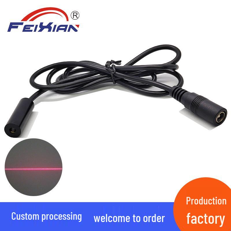 10X30mm 650nm 10mW Fixed Focus Red Laser Line Module with DC Interface