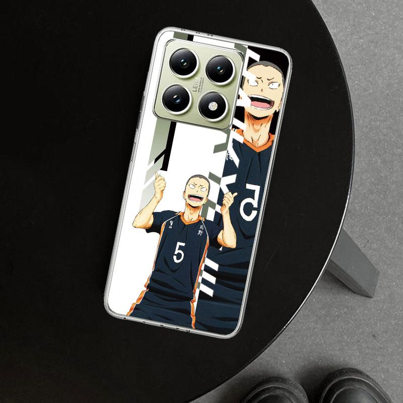 Чехол для телефона Anime Haikyuu Школьный волейбол для Xiaomi Redmi Note 15 14 13 12 11 Pro Plus 14S 12S 11S 11T 11E 10S 10 На заказ