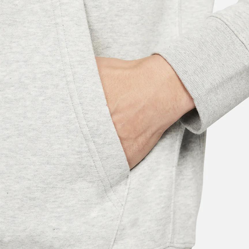Nike Мужская серая толстовка-куртка с капюшоном на молнии и длинным рукавом, с затягивающимся шнурком, верхняя одежда CW6887-063