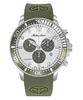 Lagoon Chronograph Green Silicone Remesh Silver Dial Quartz H123CHLGV 100M Мужские часы
