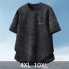 Большие размеры 4XL-10XL Модная мужская футболка Летние оверсайз топы Повседневная футболка с коротким рукавом Летняя одежда