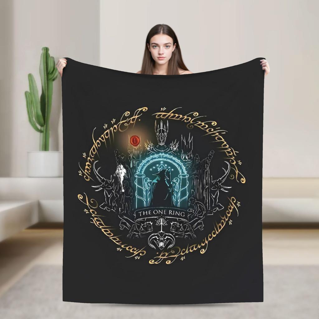 Оригинальное Дерево Л-Лорды Колец Фланелевое Одеяло Мягкие Прочные Покрывала для Спальни Тренд Покрывало Покрывало на Диван