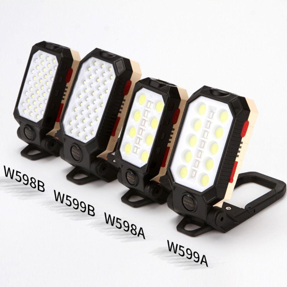 Magnetic Hook Portable LED Worklight Super Bright COB Work Light  Warning Light