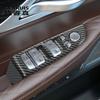 For BMW 7 Series G11 G12 Car Door Buttons Panel Carbon Fiber Stickers Cover Frame Window Glass Lifting Interior Auto