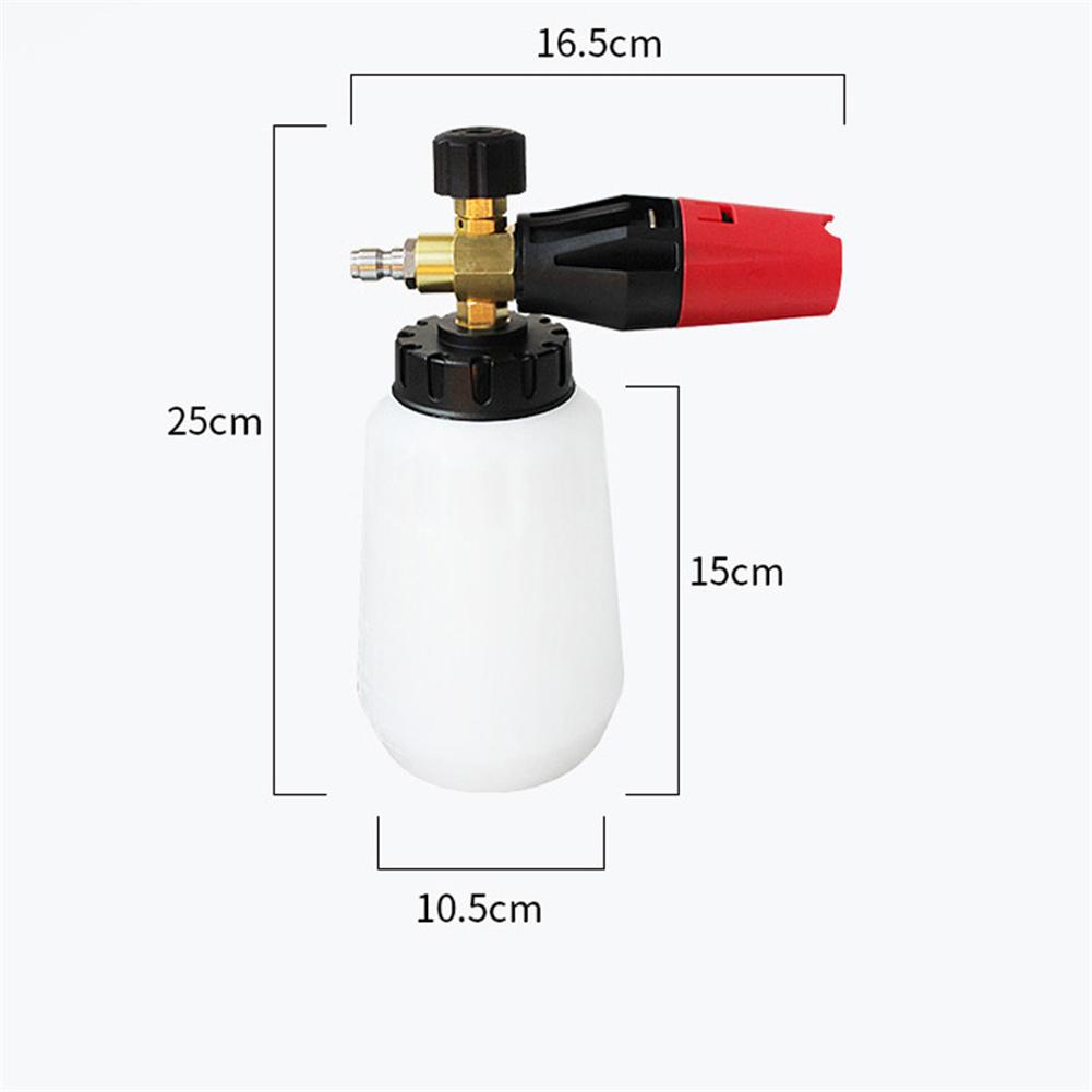 1л автомобильный пеногенератор 1/4 быстроразъемный веерообразный пистолет для мойки автомобиля под высоким давлением лейка инструмент для чистки автомобиля