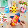 1 Набор Детский Животный Поделки DIY Набор Пазл Поделки Украшение Улучшение Практические Навыки Маленький Подарок